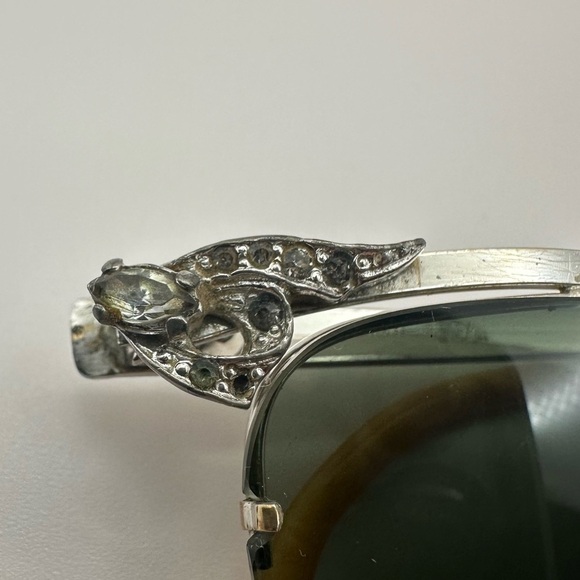 Vintage B&L 12K GF Rhinestone Cat-Eye Sunglasses - Picture 15 of 16